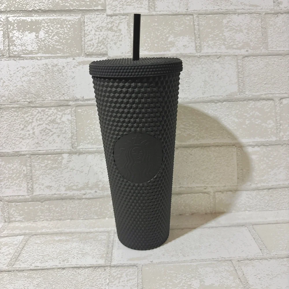 Starbucks Matte Black Studded Tumbler with Straw Fall 2019 Rare NEW Condition!